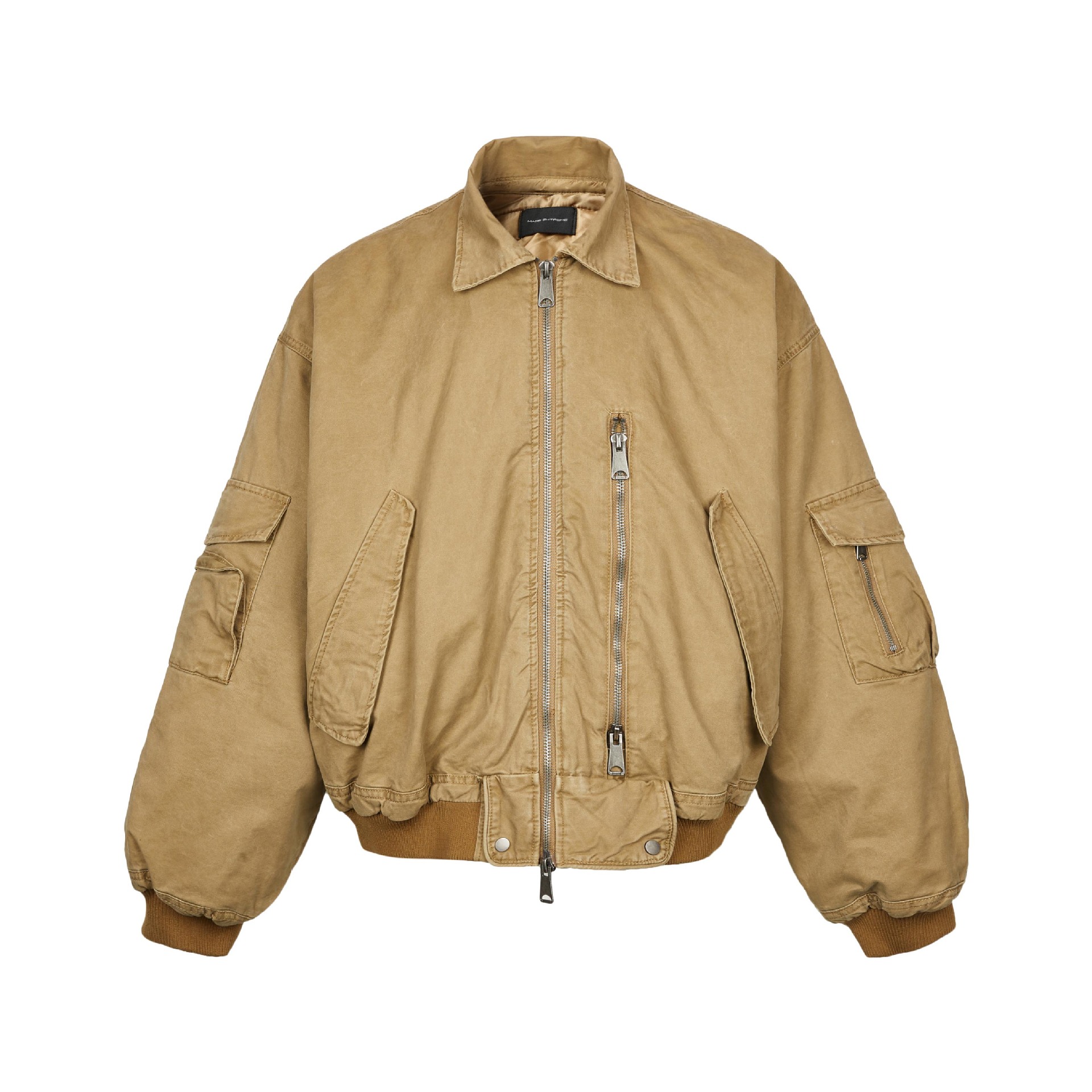 MADEEXTREME秋冬厚手保温阿蘇特染旧ma 1パイロットジャケット綿服男