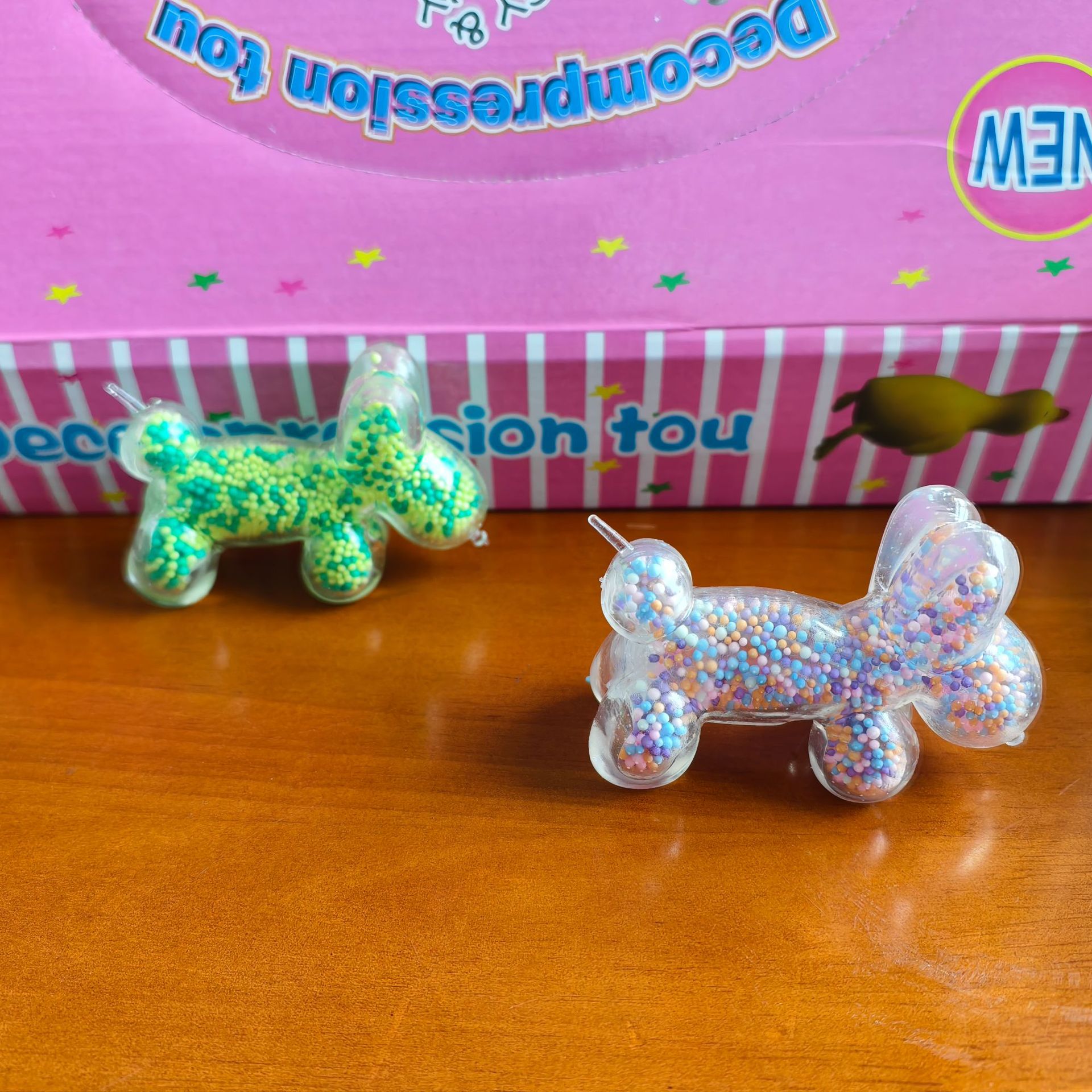 Espuma creativa Perla de color cachorro caramelo de Malta amasar música descompresión descomprimir juguetes simulación animal bola de ventilación