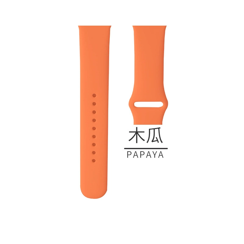 Silicone watch strap (Apple compatible), generations 1–9/SE, standard & extended, multiple colors
