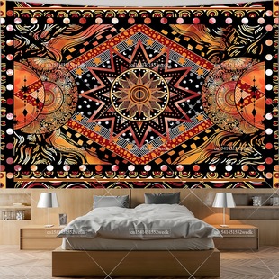 Cross-Border Supply of Sun and Moon Tapestry, Mushroom Skull Tapestry, Tree of Life Tapestry, Room Decoration, Aesthetic Room Background