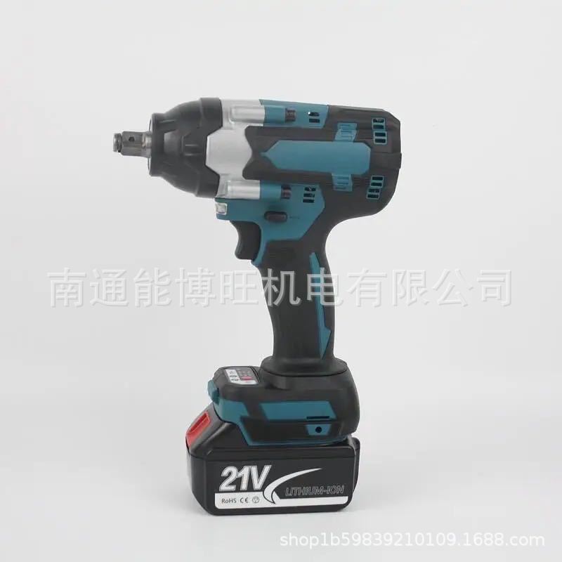 Real llave eléctrica estándar 600 torque gran torque sin escobillas pistola de aire impacto recargable rack Heavy Duty herramientas reparación automóviles