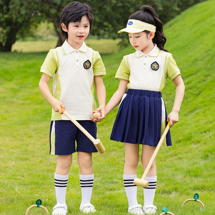 小學生校服夏季短袖兒童班服一年級春秋套裝運動兩件套幼兒園園服
