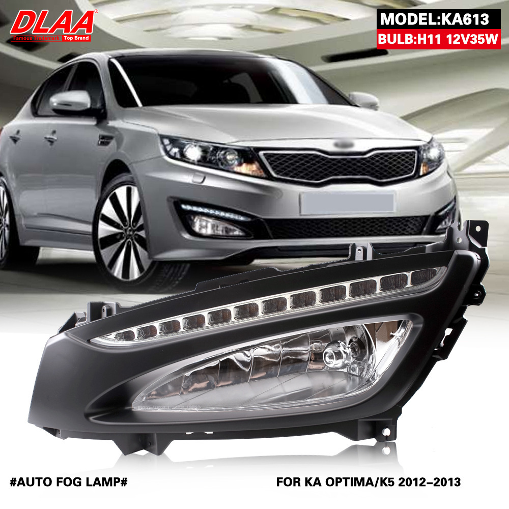 Aplicable a Kia 12 ~ 13 años OPTIMA / K5 conjunto de lámpara de niebla delantera, lámpara diurna, lámpara de barra delantera, lámpara de niebla
