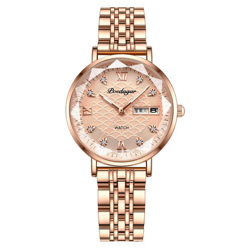 Bodega Waterproof Luminous Women's Watch Girl Student Calendar Ultra-Thin Quartz Watch AliExpress One Piece Dropshipping