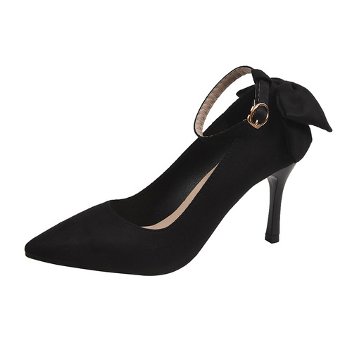 High-heeled wedding shoes  new spring and autumn shallow mouth fashion stiletto sexy pointed toe French fairy style single shoes for women
