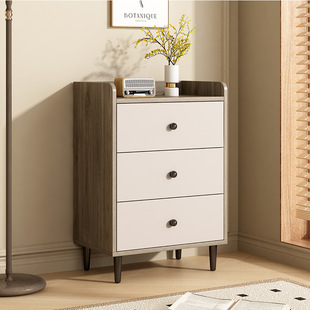 Solid Wood 5 Bucket Cabinet Storage Cabinet Household Drawer Cabinet Small Cabinet Drawer Type Bedroom Storage Cabinet Living Room Wall New Style