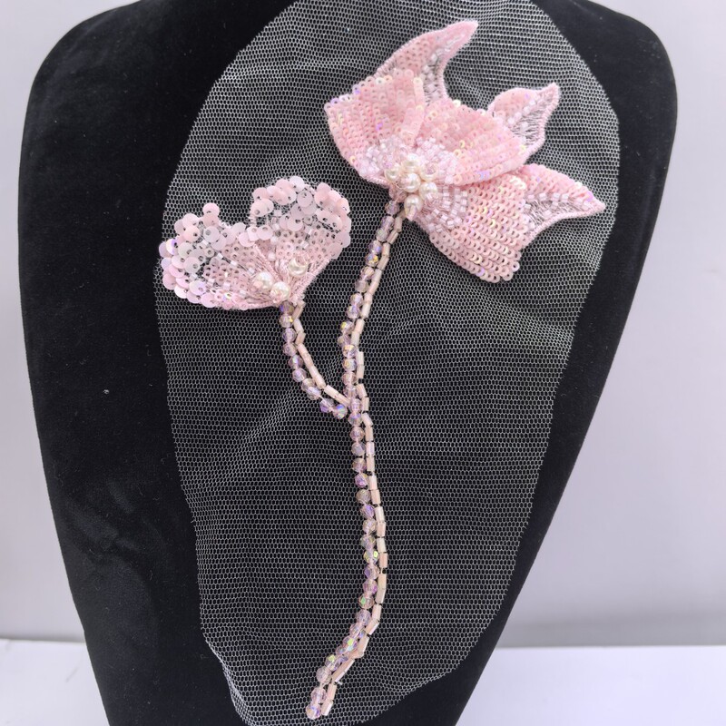A434 Pink 3D Beaded Flower Patch, Handmade Sequin Embroidery, Mesh Base Wedding Dress Decoration Patch A434 Pink 3D Beaded Flower Patch, Handmade Sequin Embroidery, Mesh Base Wedding Dress Decoration Patch