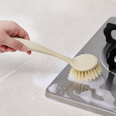 Manufacturer wholesale household stove brush, pot cleaning brush, pot washing brush, non-stick oil kitchen dishwashing pot long-handled brush