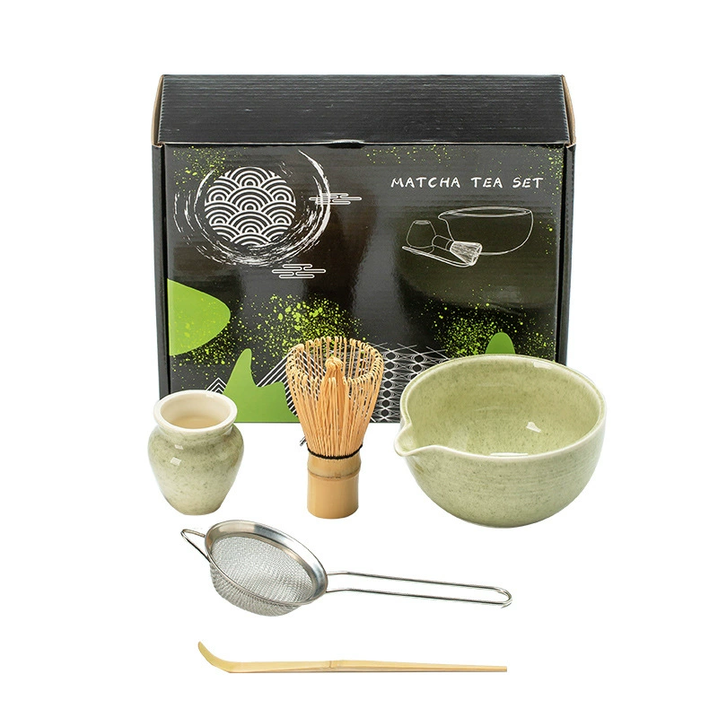 Japanese matcha, ceramic tea cup, set, gift box