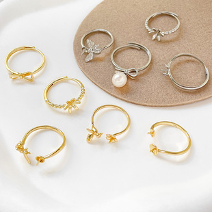 14k����ɫ�����ָȦ�����н�ָdiy�ֹ��ƷָȦָ�h�������