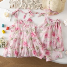 77298.77293 Ůͯ���b�B��ȹ�¿�Ů�������C��ѩ���黨��ͯ����ȹ