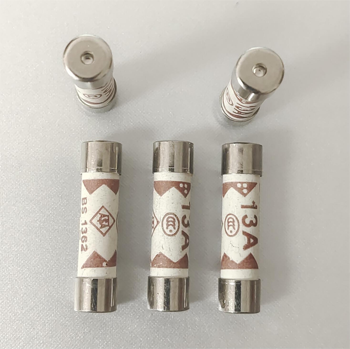 标准 红铜帽 6X25mm BS1362 英式插头保险管10A/13A/15A