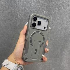 适用苹果17手机壳iPhone17promax防摔支架磁吸16跨境机甲高级感男