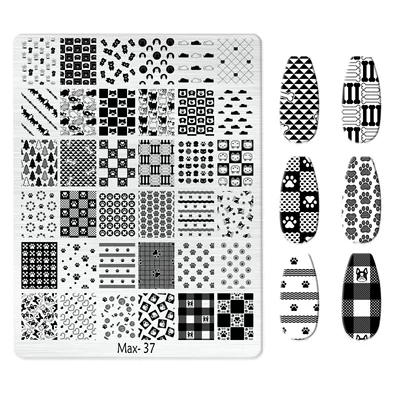 Dırnaq bəzəkləri — Explosions Super Large Nail Art Egg - max-037-with-back-plate