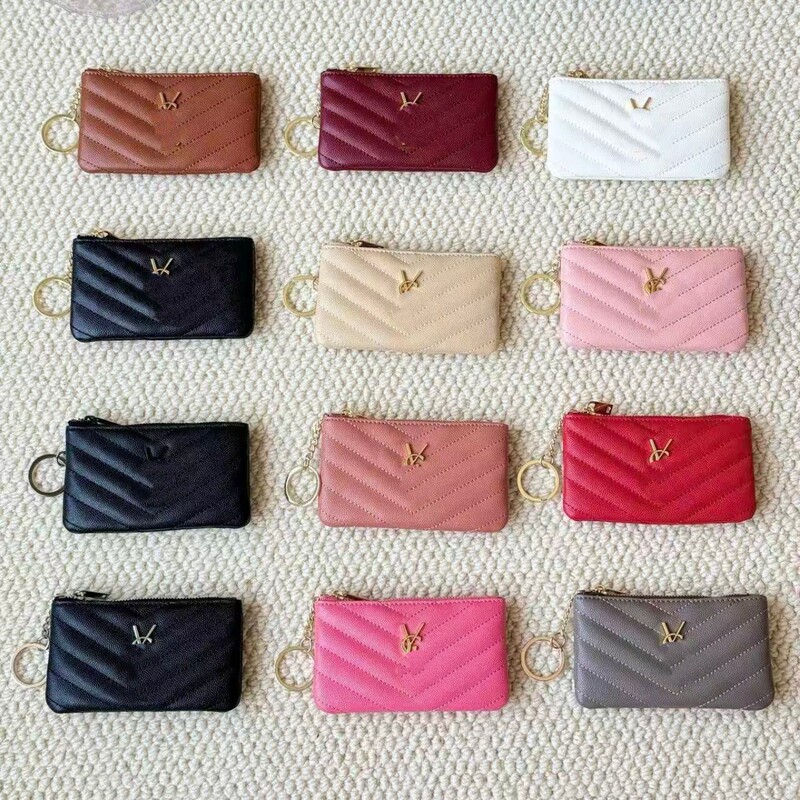 European and American Retro Caviar Coin Purse Pendant High-End Clutch Bag Women's Lipstick Zipper Coin Purse Pendant Keychain European and American Retro Caviar Coin Purse Pendant High-End Clutch Bag Women's Lipstick Zipper Coin Purse Pendant Keychain
