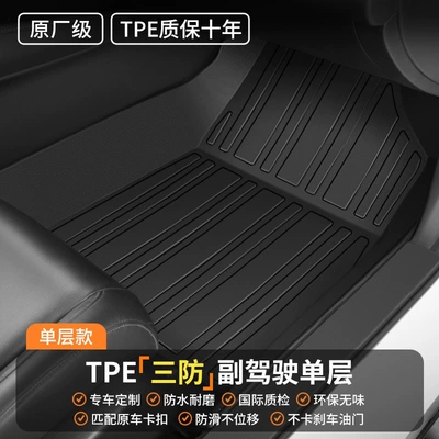 Universal Foot Pad | seat, indoor use, 2026 new model - passenger-side-single-layer-model-original-factory-grade-tpe-floor-mat