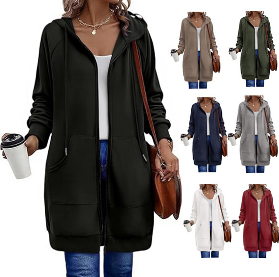 Amazon Women's Zip up Hoodie Long Sweatshirts Oversized Fleece Casual 2025 Autumn Jacket Coat