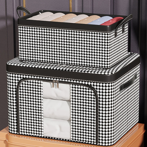 Storage box for clothing wholesale clothing household large folding fabric printing thickened large capacity Oxford cloth storage box