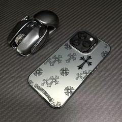 フルスクリーンの十字架柄、Apple 17 Pro Max用スマホケース、個性的で元気なケース、iPhone 16/15/14、欧米風