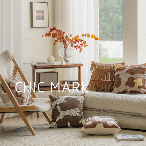 Nordic INS-style living room sofa throw pillows, cushion, retro model room bed headrest, throw pillows, cushion cover, waist cushion cover