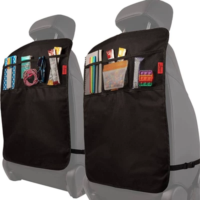 Children, Seat Back Cushion Protective | Chair back anti-kick pad - e-type-anti-kick-pads-with-3-pockets-single