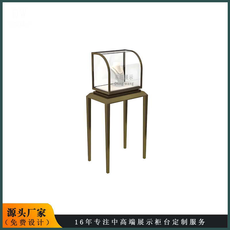 单品珠宝展示柜 首饰陈列柜/展架 玻璃柜台 现货批发 珠宝首饰柜