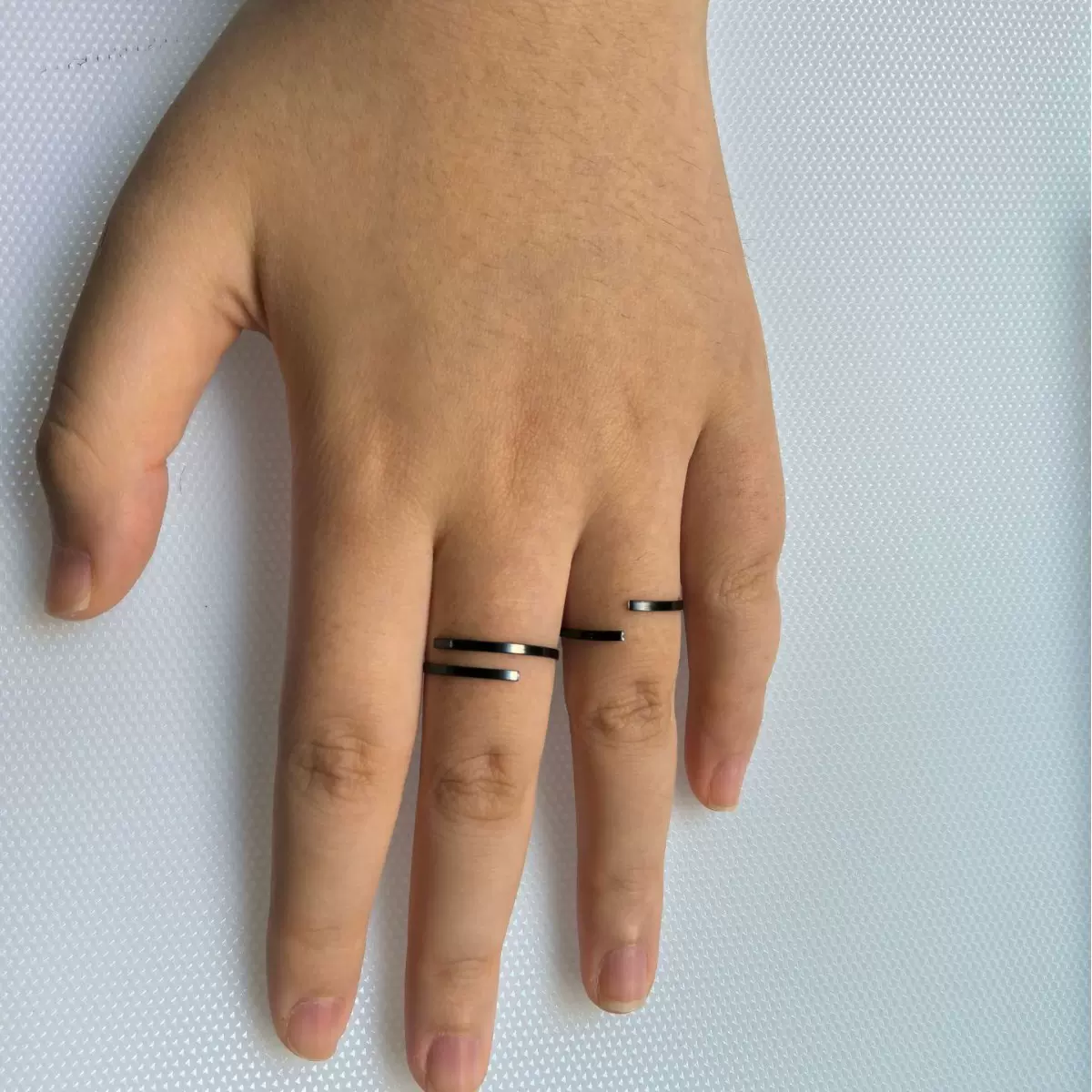 DIY弹力记忆钢圈弹簧戒指圈钛合金戒指女钢丝圈原创设计个性原创