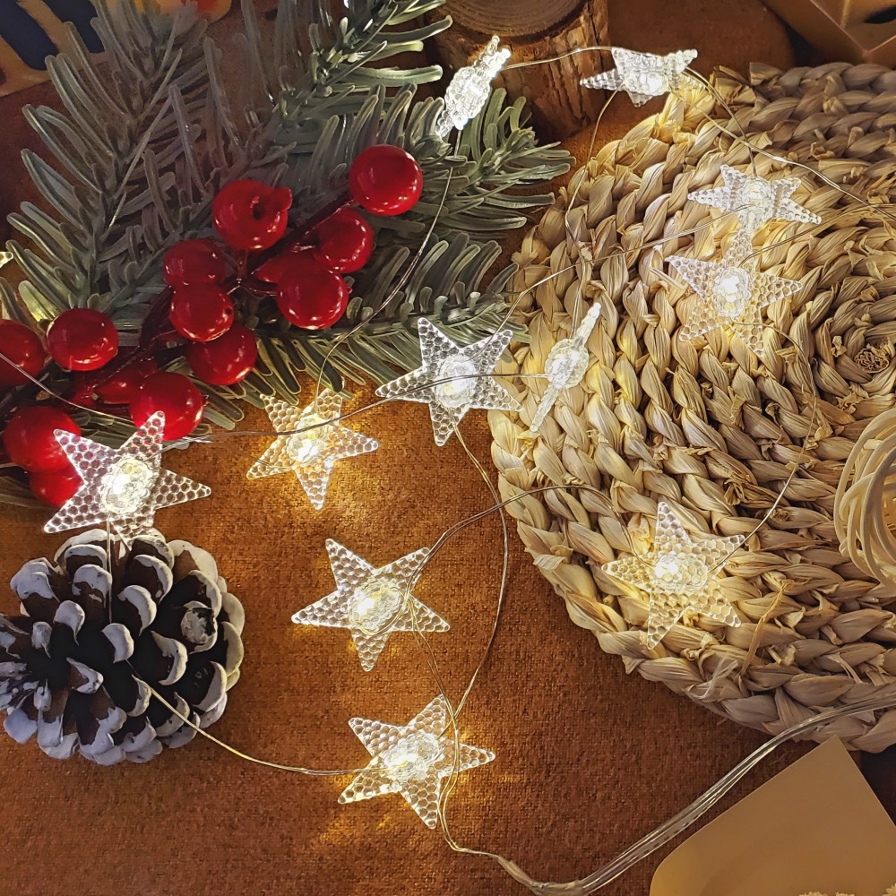 星星灯铜线灯遥控太阳能幻彩LED灯串卧室房间礼盒装饰跨境爆款