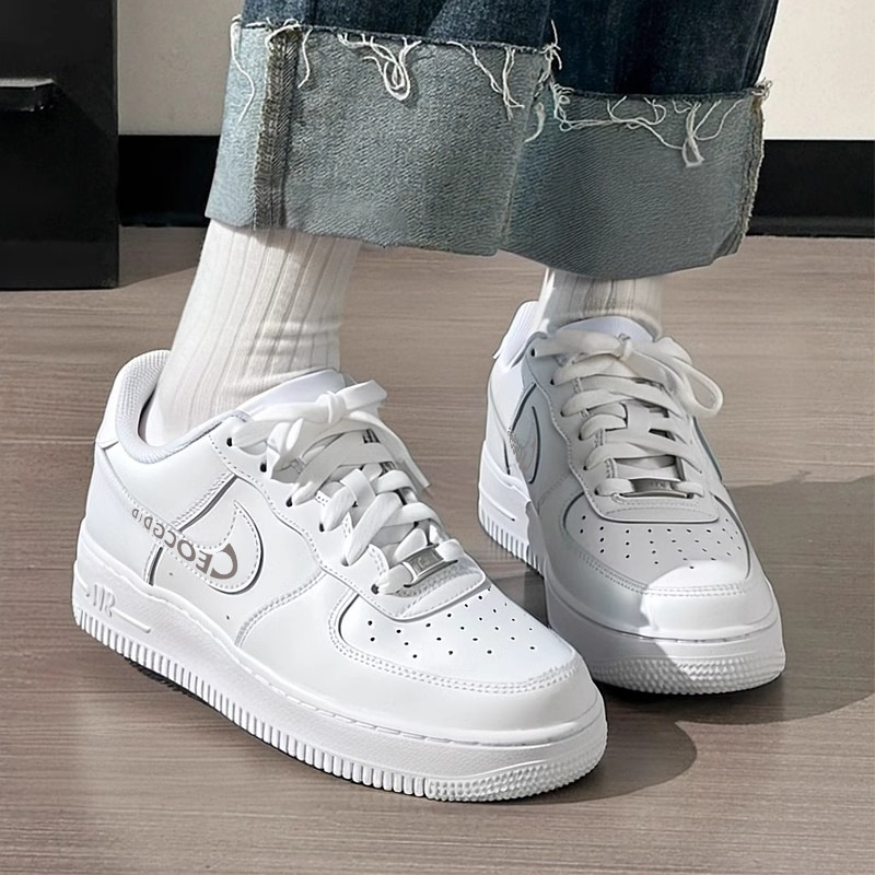 High-Quality Nike Official Putian Pure Original Air Force 1 Af1 Pure White All-Black Wheat Color Versatile Casual Low-Top Shoes for Men and Women
