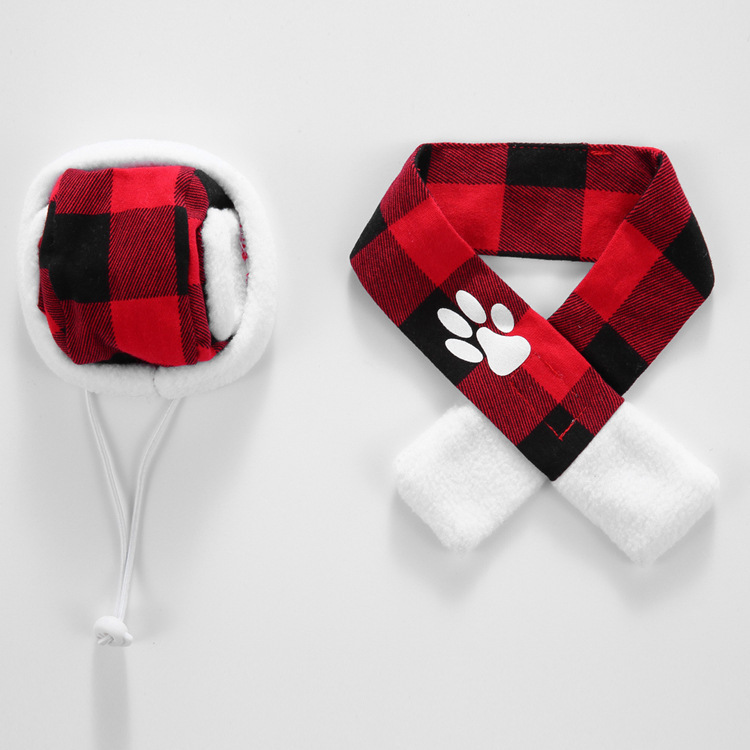 Stylish Pet Scarf For Dogs And Cats Adjustable Neck Warmer_voghion.com