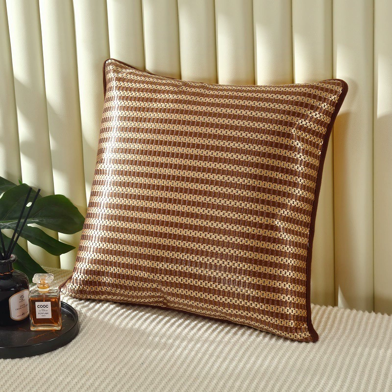 Летняя наволочка, коврик для дивана из прохладного ледяного ротанга, чехол для подушки из ротанга, большая подушка для поддержки талии в гостиной, офисе