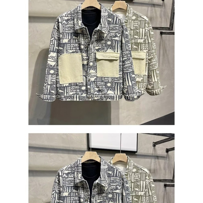 Men's Clothing Neutral BF style ethnic style retro spring jacket men's coat student youth tops 2024 new_voghion.com