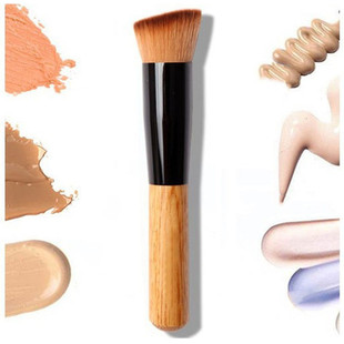 Single Fraxinus mandshurica repair brush makeup brush oblique head blush brush foundation brush beauty tools one-piece delivery in stock