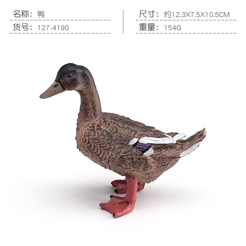 Simulación transfronteriza verruga nariz cisne cisne negro pollos de gallina granja de pollo de corral modelo de decoración ornamentos estáticos