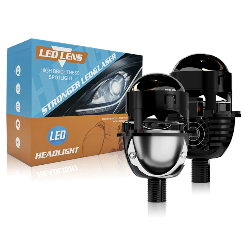 Трансграничные новые автомобильные светодиодные фары 2,5 дюйма дальний и ближний свет интегрированной линзы светодиодные фары