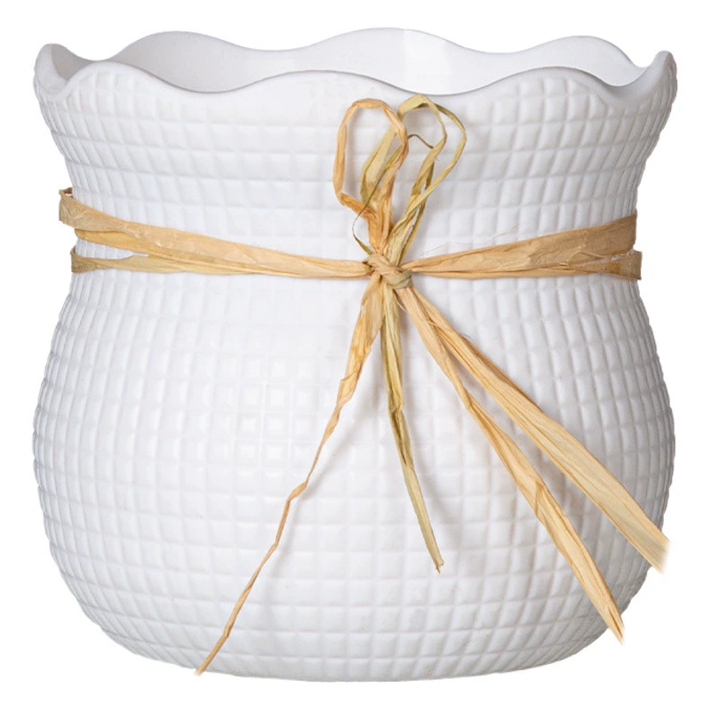 Фабрика оптовая продажа небольшого размера пластиковый цветочный горшок с талией