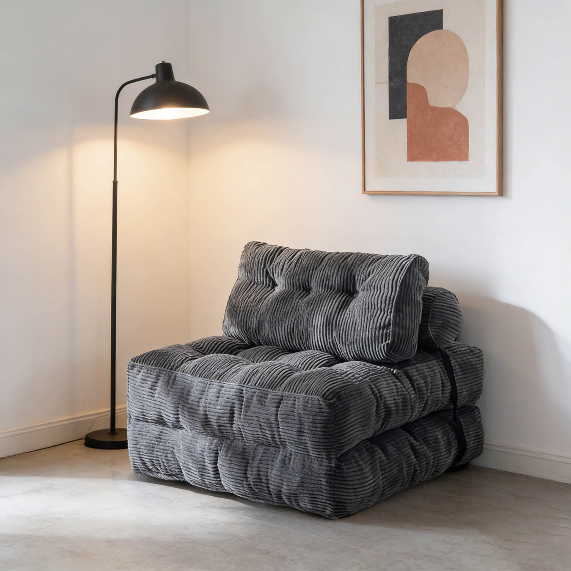 Amazon's Same Style Cross-Border Compressed Fabric Foldable Sofa Bed, Casual Modern Minimalist Home Living Room Lazy Sofa