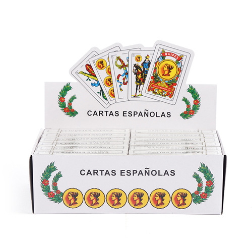 QAIPES Large Spanish Adult Chess and Card Leisure Manufacturer Direct Selling Cards Poker Wholesale Cards