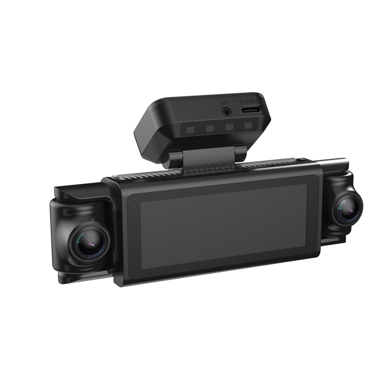 New cross-border product: 4K dashcam with 4-camera setup, front and interior fisheye wide-angle lenses, and WiFi connectivity