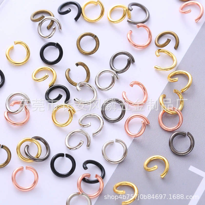 DIY ювелирные аксессуары одно кольцо соединительное кольцо 1,2*8 мм Открытое кольцо ожерелье браслет кулон Пряжка материалы ручной работы