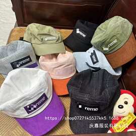 23SS Ventile Camp Cap联名防水棉鸭舌帽棒球帽拼色SUEDE VIS批发