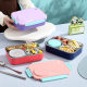 Aiqixiang new four-sided sealed lunch box office workers simple FUN light food box stainless steel sauce cup lunch box