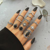 Retro metal ring, fashionable set, advanced accessory, Amazon, European style, high-quality style, wholesale
