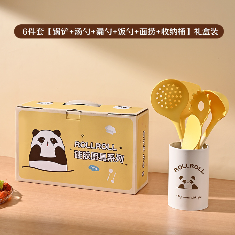 Pinpinyou シリコーンスパチュラ食品グレードノンスティックスパチュラ高温耐性調理スプーン家庭用キッチン用品セット|undefined