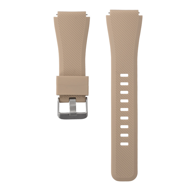 Compatible with Samsung S3 twill silicone strap 20/22mm, quick-release lugs, official same single-color silicone strap from Huawei undefined
