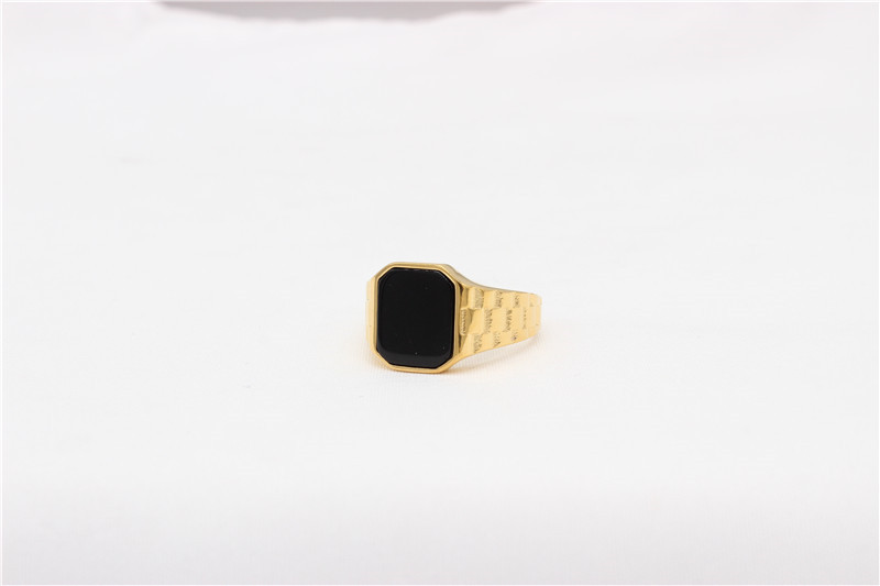 16g Weight Natural Stone, Shell Inlay Material Rings Classification 11, 12, 7 Ring Size 1 Piece Quantity Holiday, Daily Occasion Titanium Steel Material Rectangle Pattern Men's Gender Inlay Design Casual, Simple Style Style Casual Simple Style Rectangle Titanium Steel Inlay Natural Stone Shell Men's Rings 3