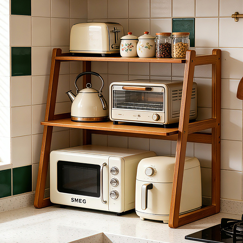 Kitchen Microwave Oven Rack Household Multi-Layer Oven Stand Desktop Countertop Rice Cooker Storage Rack