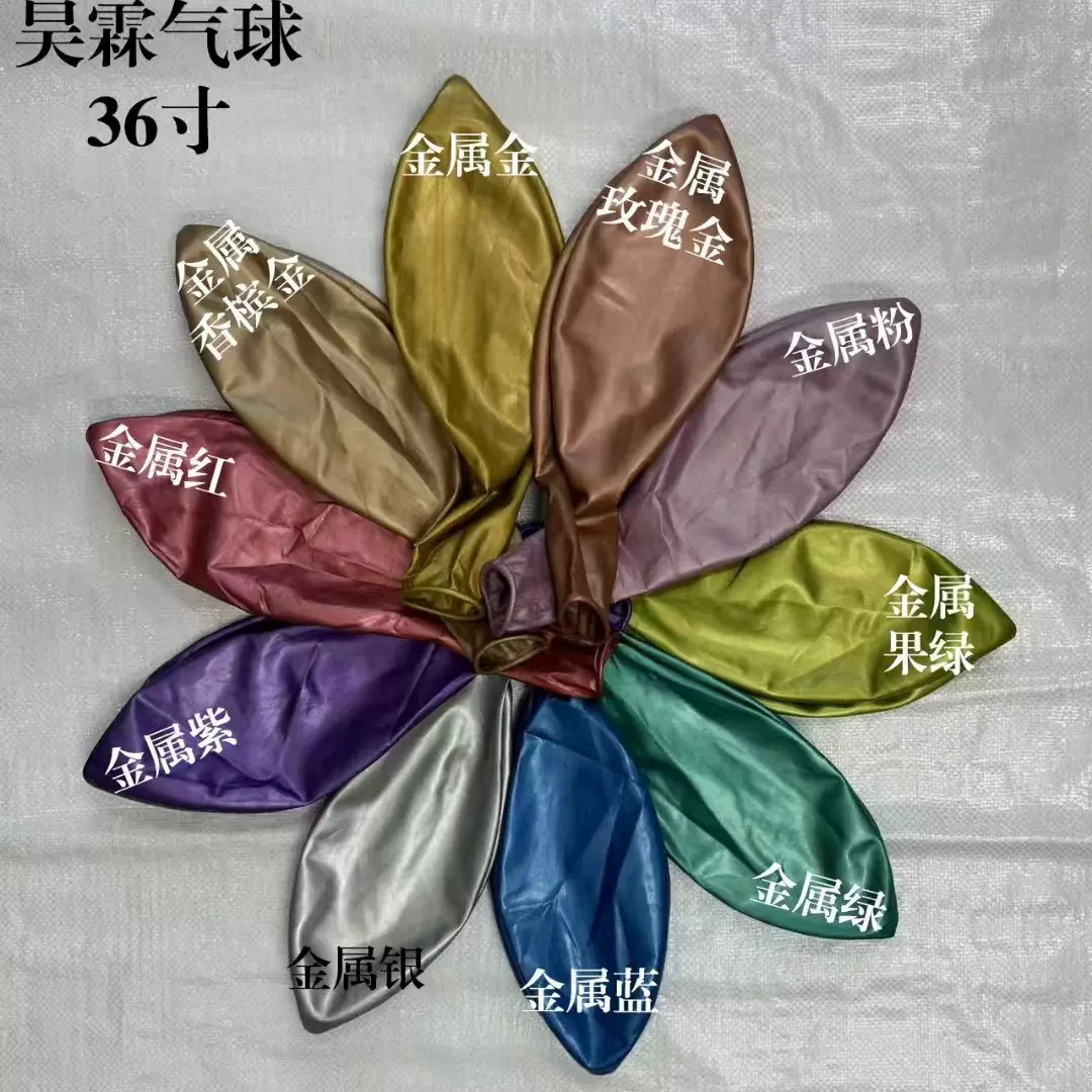 昊霖36寸哑光气球复古气球结婚装饰金属气球马卡圆形珠光气球厂家