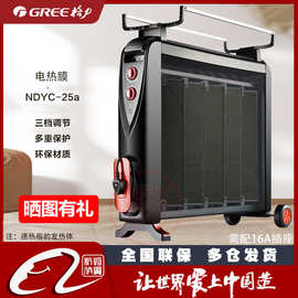 格力取暖器家用节能电暖气片烤火炉速热电暖器电热膜取暖NDYC-25a