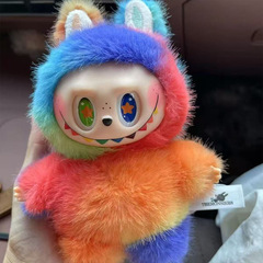拉布布娃娃泡泡玛特六代盲盒公仔labubu玩偶搪胶系列毛绒挂件玩具